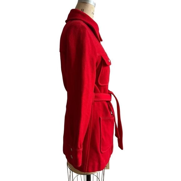 Vintage Knockabouts Pendleton Red Virgin Wool Jacket EUC USA SMALL - Picture 4 of 7
